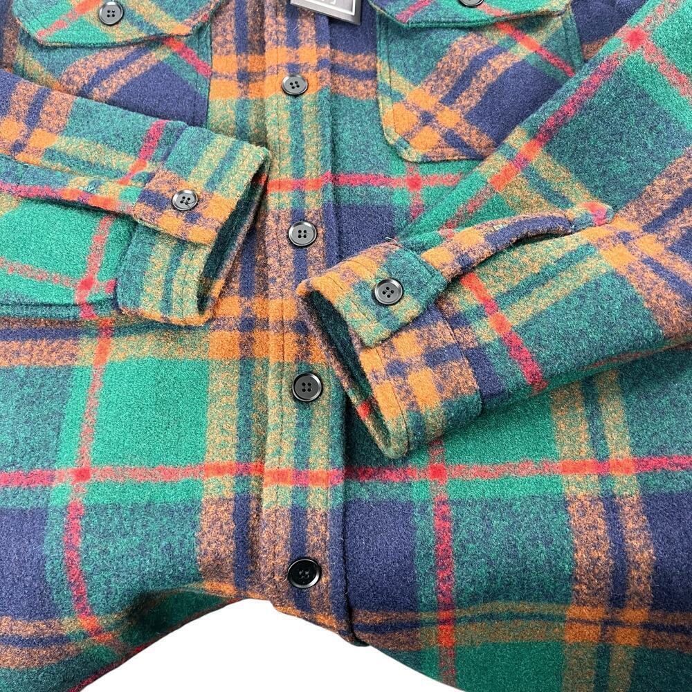 New Men’s BLANKNYC Plaid Button Front Hooded Shacket Size L - Picture 5 of 11